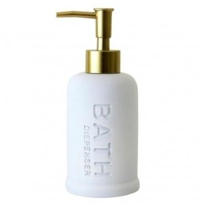 דיספנסר bath לבן זהב